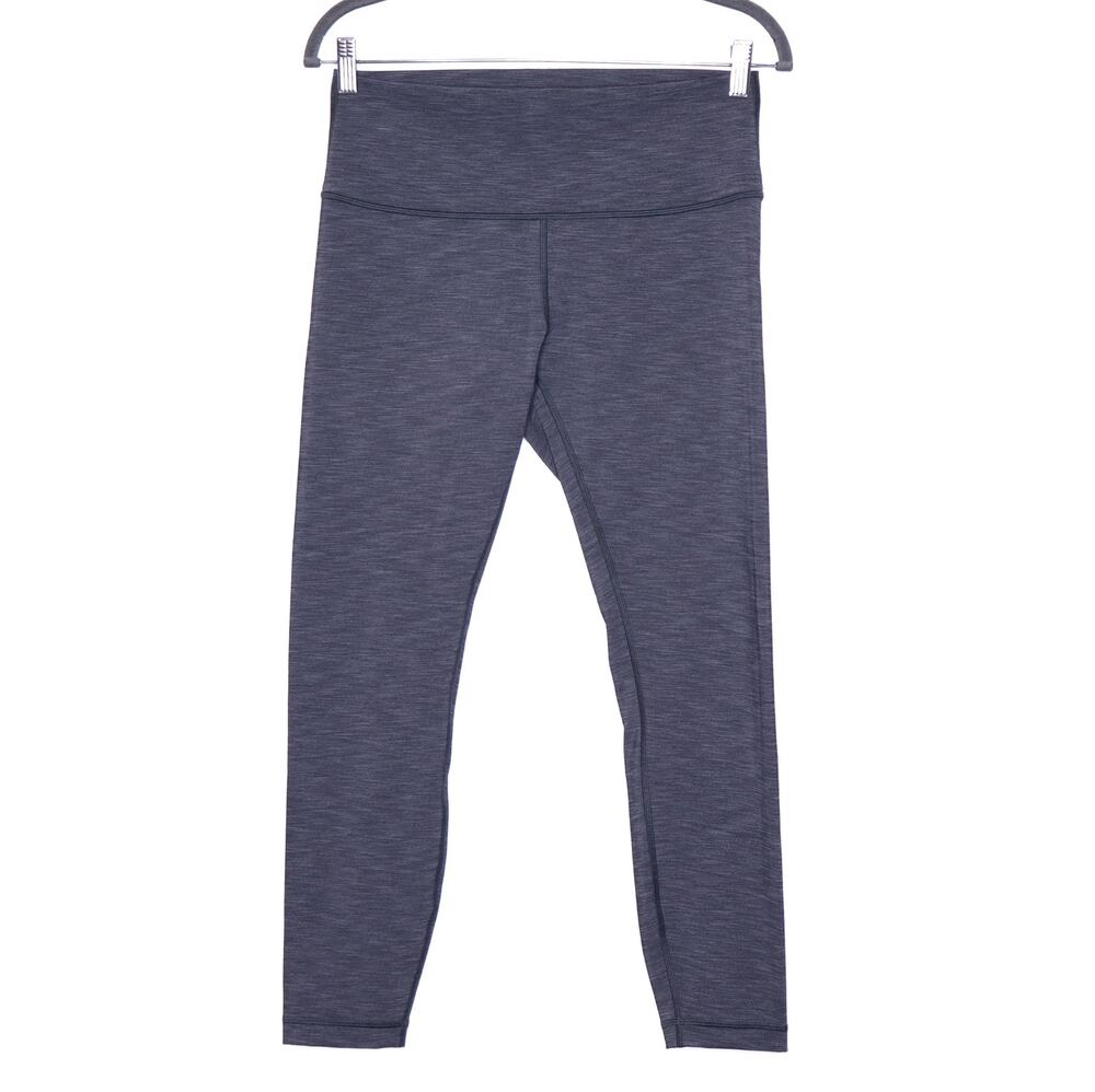 LULULEMON Wunder Under Hi-Rise 7/8 Tight Full-On Heathered Black Women's 10